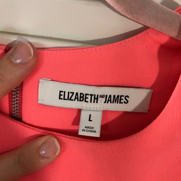 ELIZABETH AND JAMES Upton Sleeveless Crop Pink Top - Picture 4 of 11